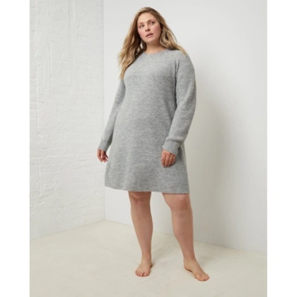 UpWest Comfy Sweater Dress in Grey N224 M- UW5, uw7 - Picture 2 of 14